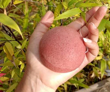 Charger l'image dans la galerie, Eponge Konjac à l'argile rouge 100% biodégradable