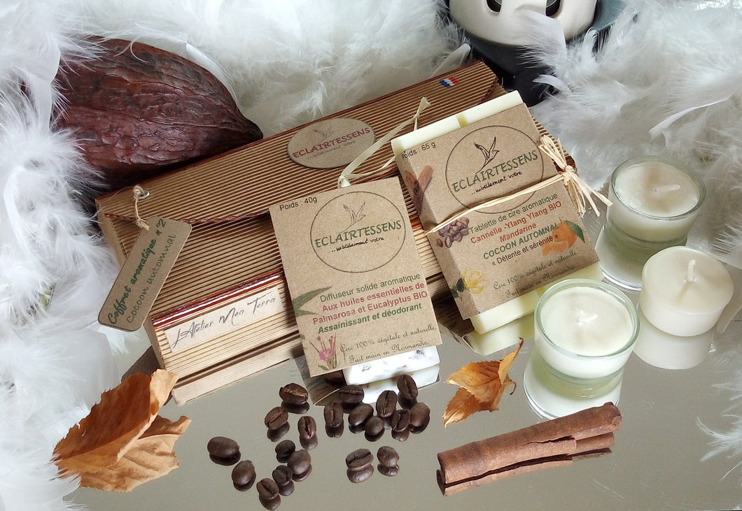 Coffret de cire aromatique aux huiles essentielles - Cocoon automnal